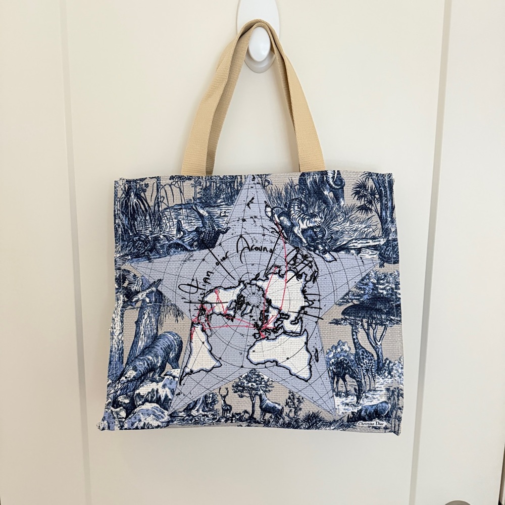 Dior around the world beauty tote bag